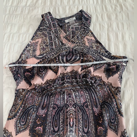 Cache Silk Handkerchief Halter Blouse - Picture 11 of 16